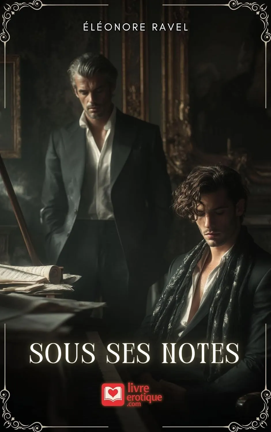 Couverture du roman érotique "Sous ses notes : L'Art de la soumission" par Éléonore Ravel - Livre BDSM disponible sur Amazon